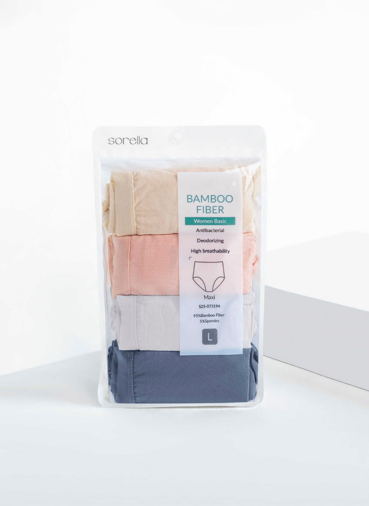 Bamboo Comfort Maxi Pack of 4 Panties